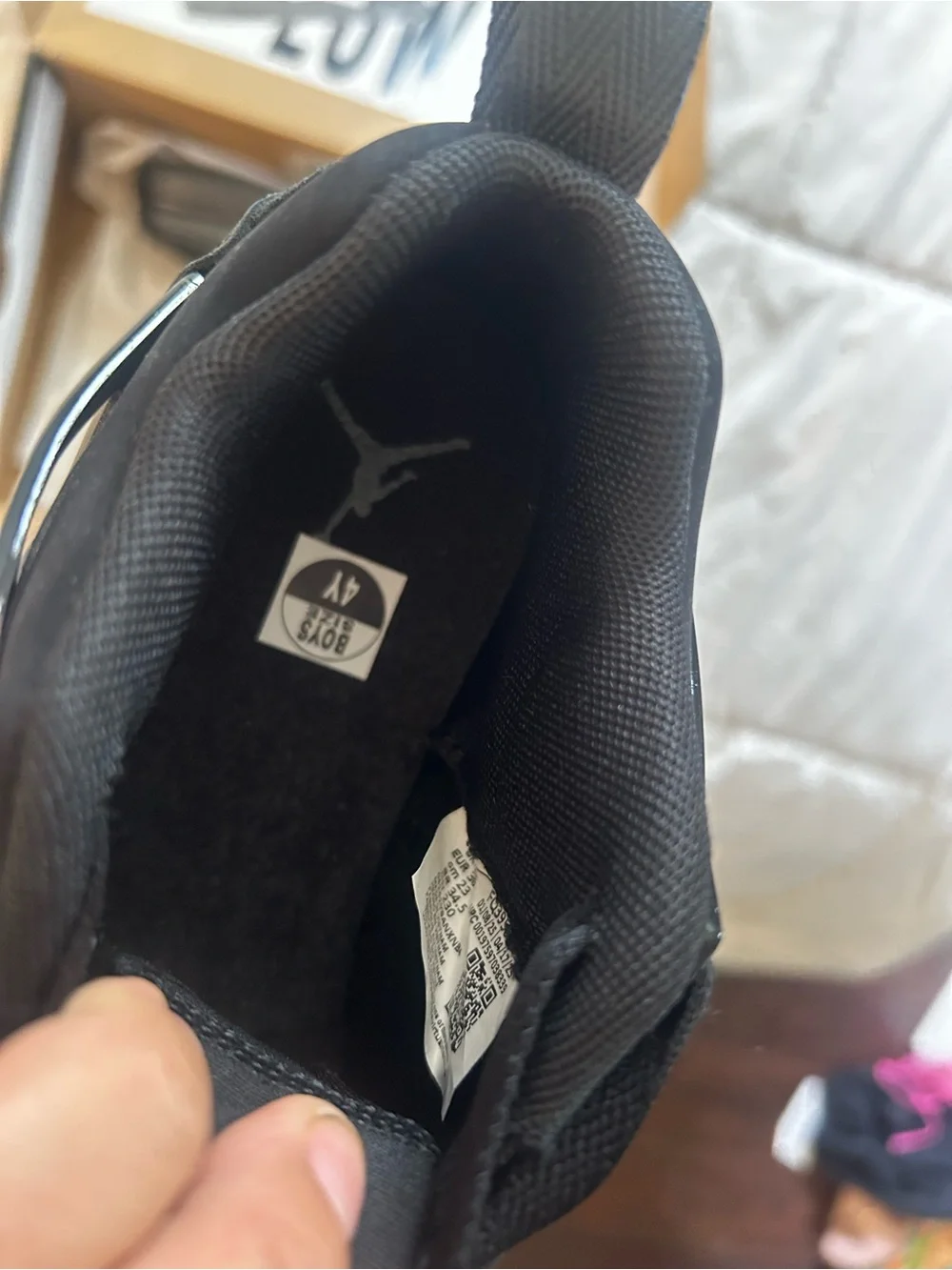 Jordan Kids Black Low-Top Sneaker